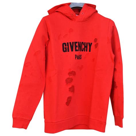 givenchy destroyed sweatshirt red|givenchy destroyed sweatshirt.